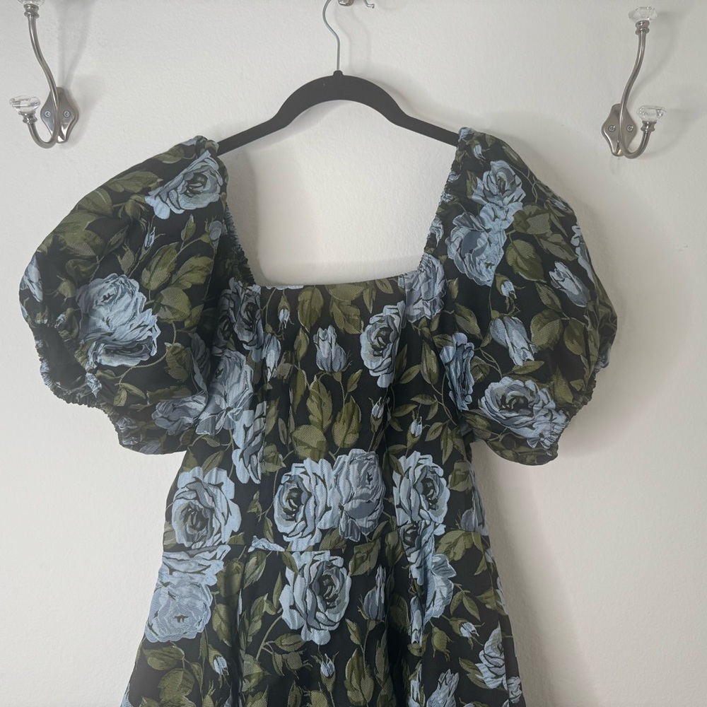 NWT Ivy City Co Floral Puff Sleeve Women Dress - Picture 3 of 11